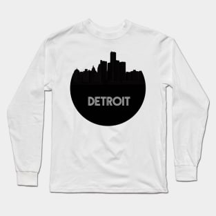 Detroit Skyline Long Sleeve T-Shirt